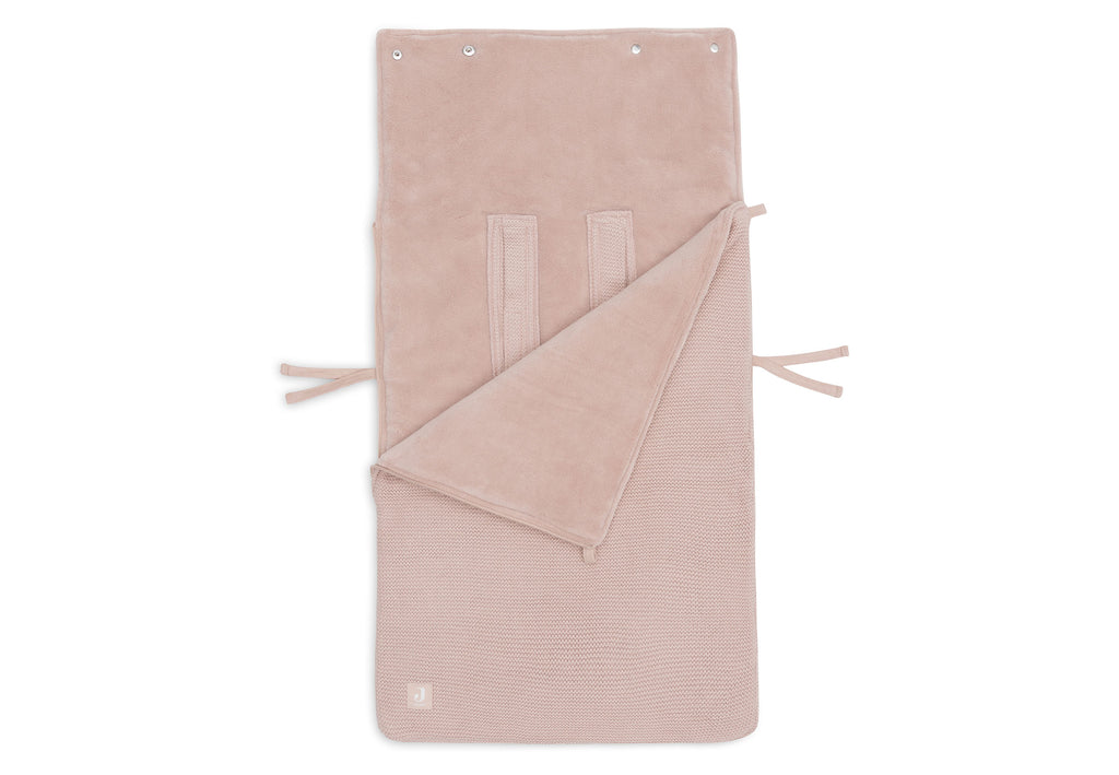 Jollein Voetenzak Groep 0+ 3/5 Punts Gordel Basic Knit | Wild Rose