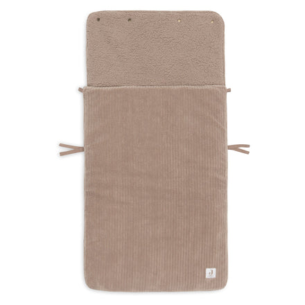 Jollein Voetenzak Groep 0+ 3/5 Punts Gordel Cloudy Rib | Milky Coffee