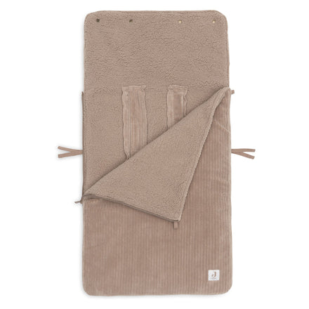 Jollein Voetenzak Groep 0+ 3/5 Punts Gordel Cloudy Rib | Milky Coffee