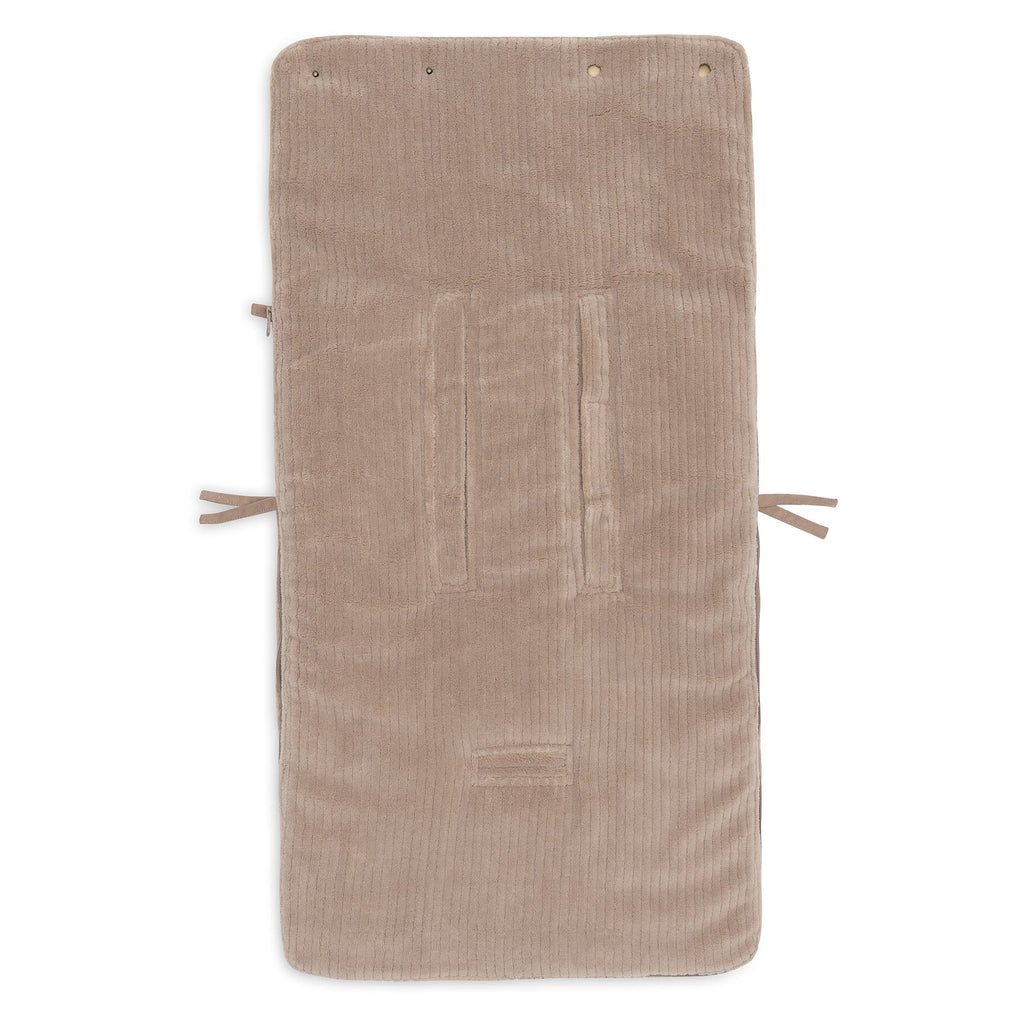 Jollein Voetenzak Groep 0+ 3/5 Punts Gordel Cloudy Rib | Milky Coffee