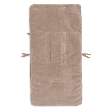 Jollein Voetenzak Groep 0+ 3/5 Punts Gordel Cloudy Rib | Milky Coffee