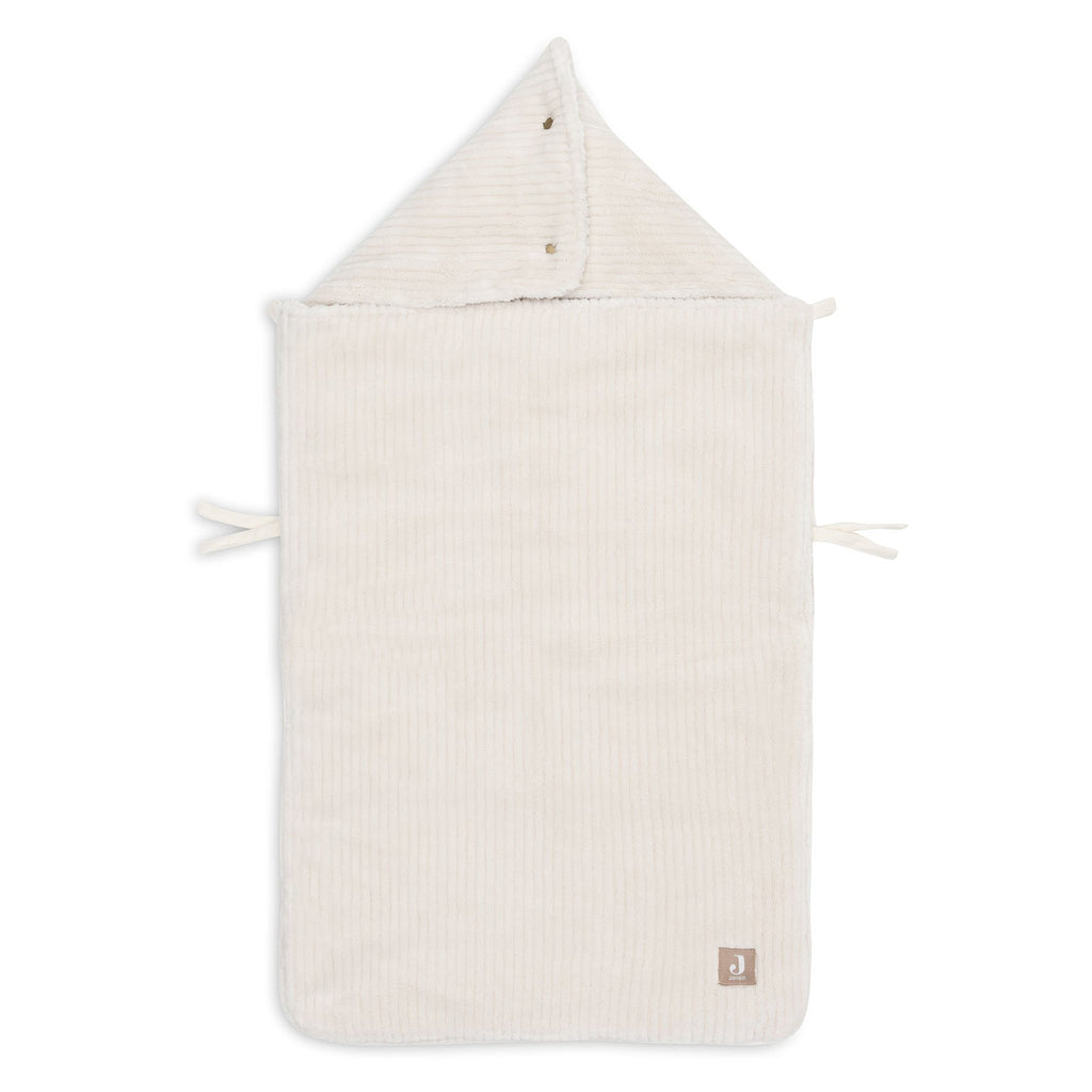 Jollein Voetenzak Groep 0+ 3/5 Punts Gordel Cloudy Rib | Oatmeal