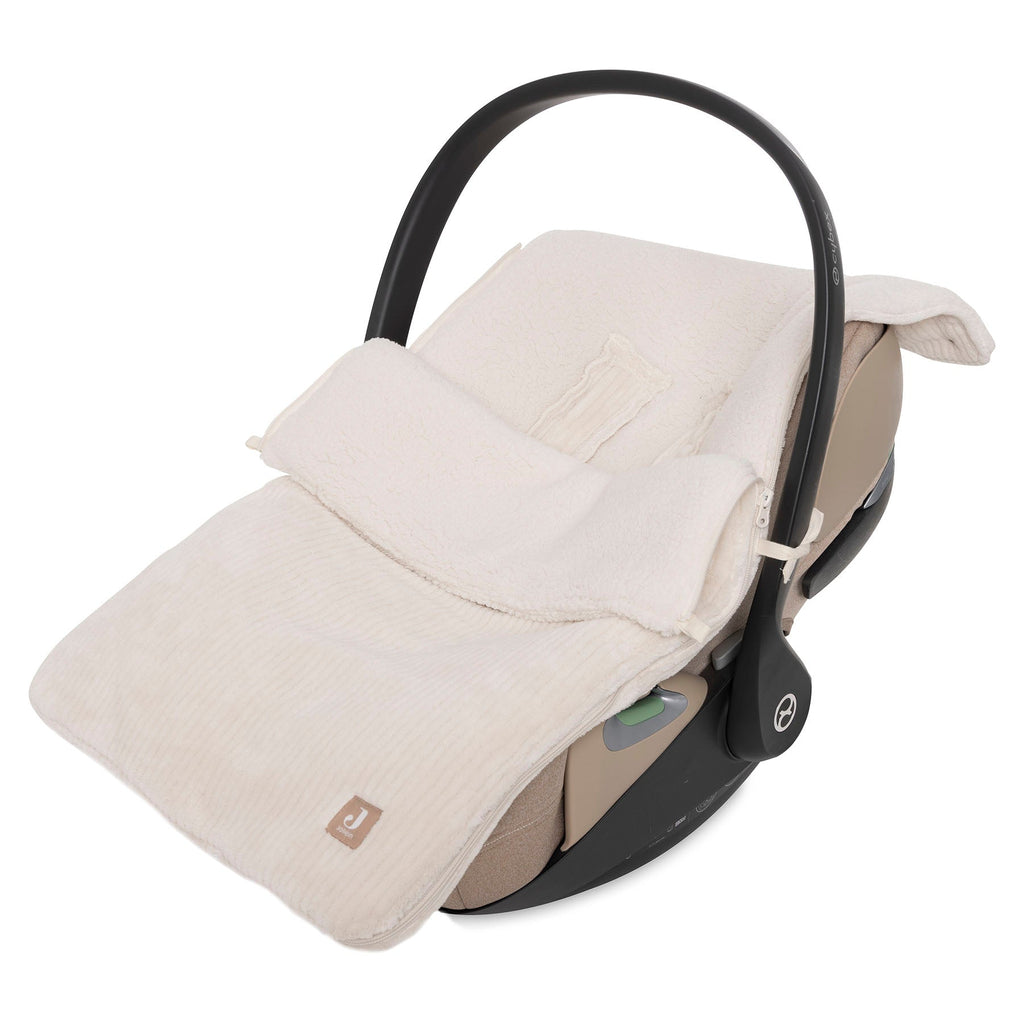 Jollein Voetenzak Groep 0+ 3/5 Punts Gordel Cloudy Rib | Oatmeal