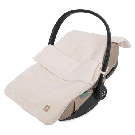 Jollein Voetenzak Groep 0+ 3/5 Punts Gordel Cloudy Rib | Oatmeal