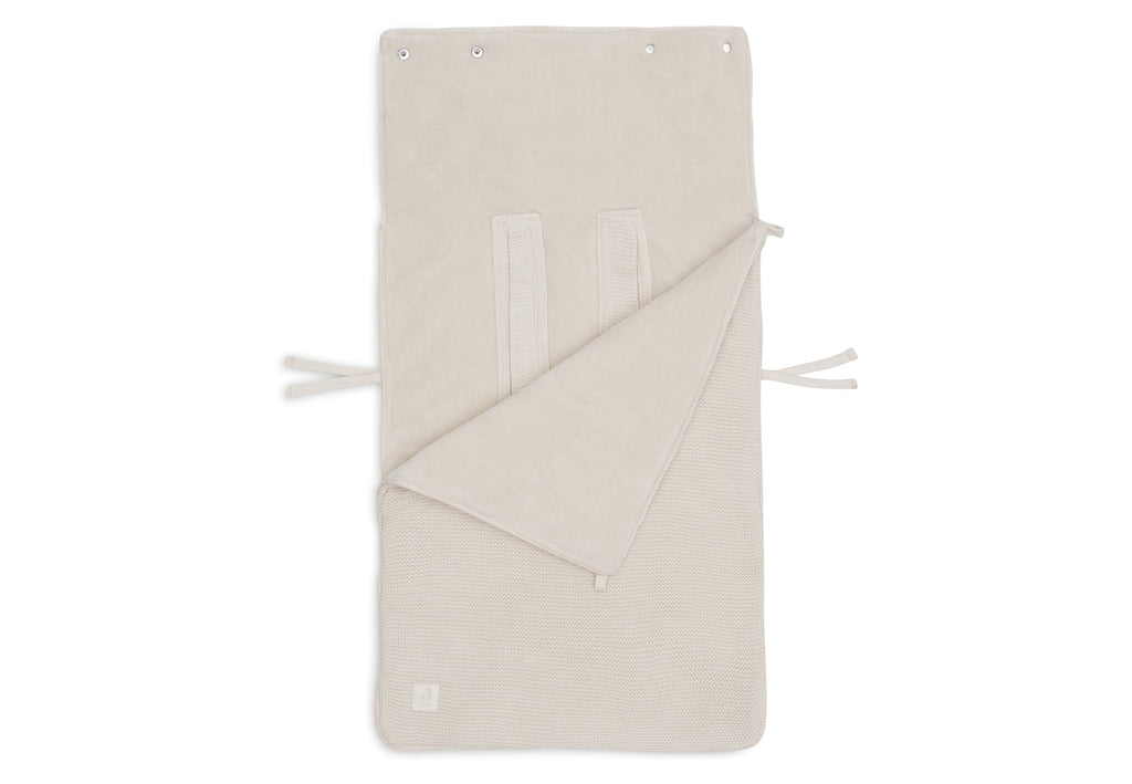 Jollein Voetenzak Groep 0+ 3/5 Punts Gordel Basic Knit | Oatmeal