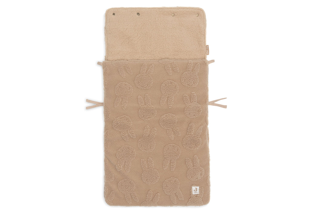 Jollein Voetenzak Groep 0+ 3/5 Punts Gordel Miffy Jacquard Teddy | Biscuit