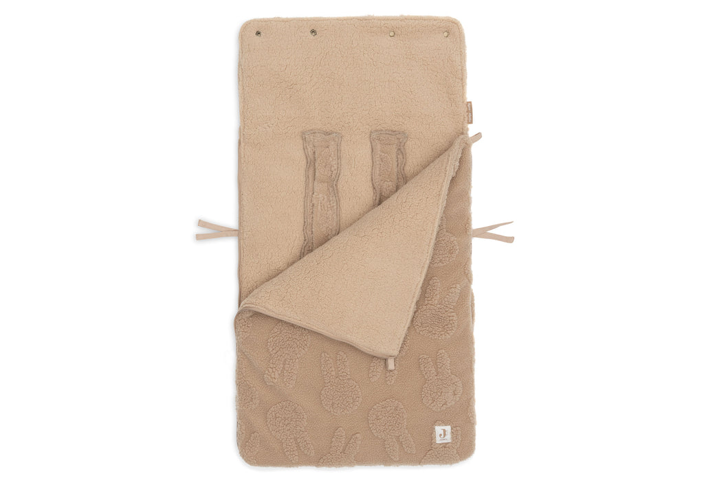 Jollein Voetenzak Groep 0+ 3/5 Punts Gordel Miffy Jacquard Teddy | Biscuit