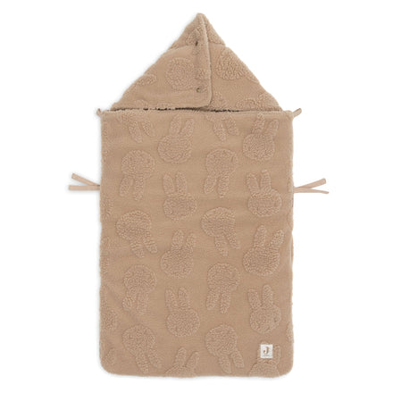 Jollein Voetenzak Groep 0+ 3/5 Punts Gordel Miffy Jacquard Teddy | Biscuit