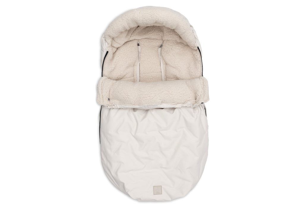 Jollein Voetenzak Groep 0+ 3/5 Punts Gordel Embossed | Sand