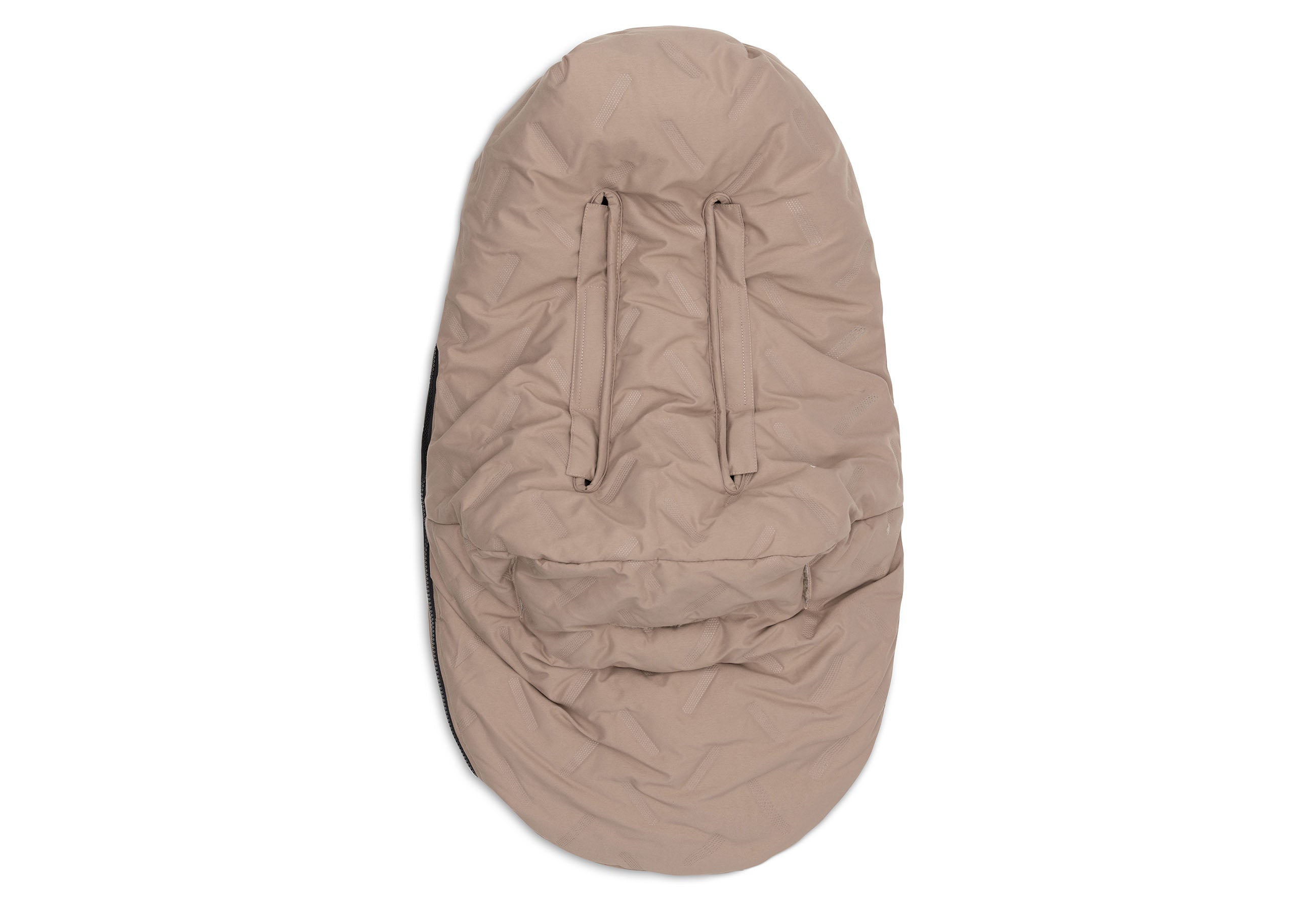 Jollein Voetenzak Groep 0+ 3/5 Punts Gordel Embossed | Milky Coffee