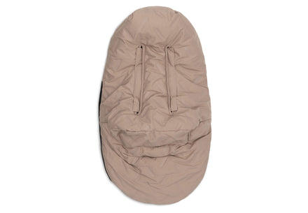 Jollein Voetenzak Groep 0+ 3/5 Punts Gordel Embossed | Milky Coffee