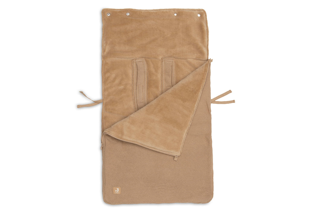 Jollein Voetenzak groep 0+ 3/5 punts gordel Basic Knit | Hazel