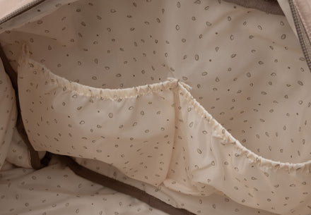 Jollein Luiertas Embossed Lily | Milky Coffee