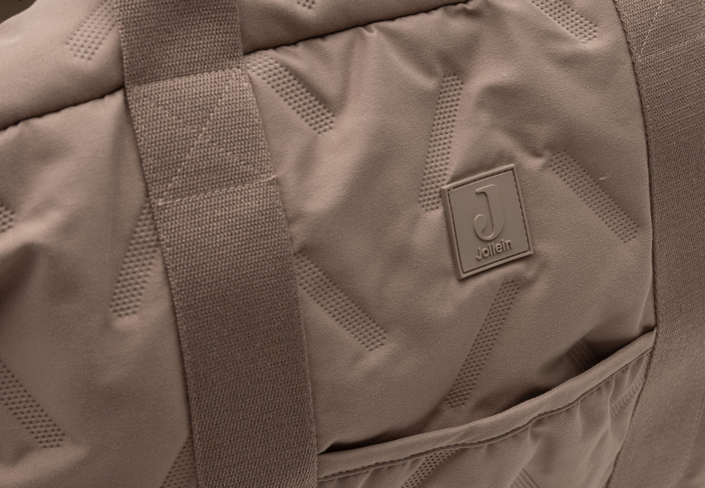 Jollein Luiertas Embossed Lily | Milky Coffee