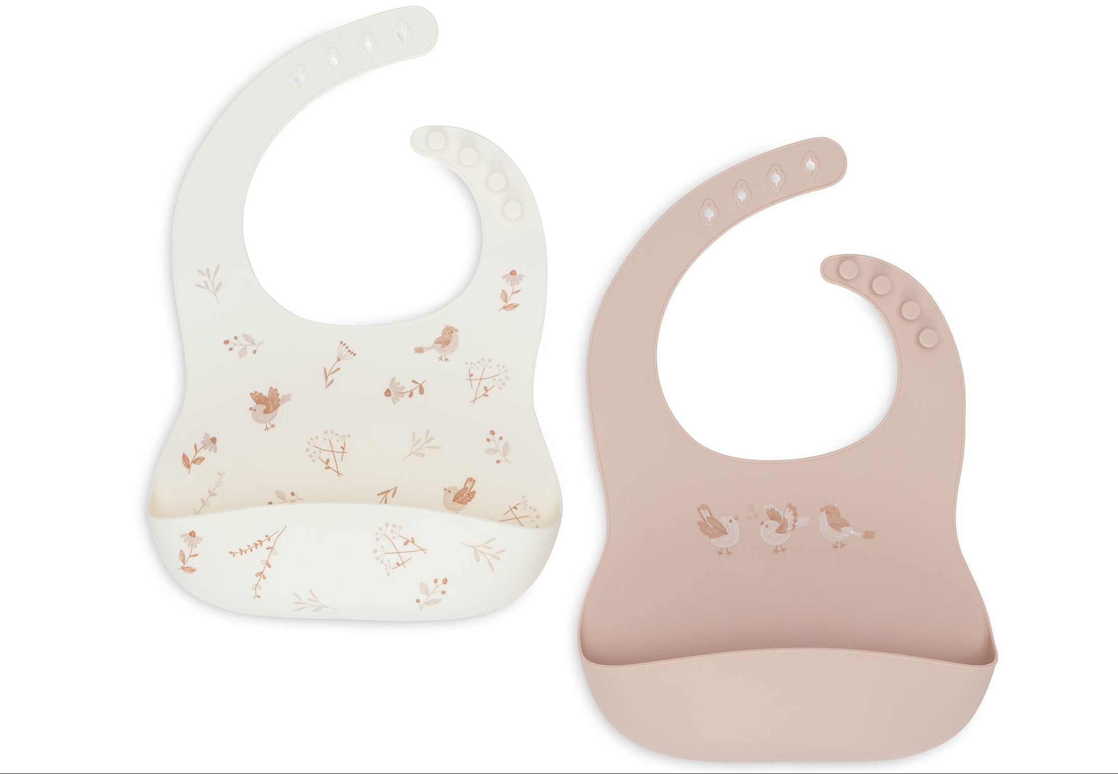 * Jollein Slab Siliconen Lovely Birds 2-Pack