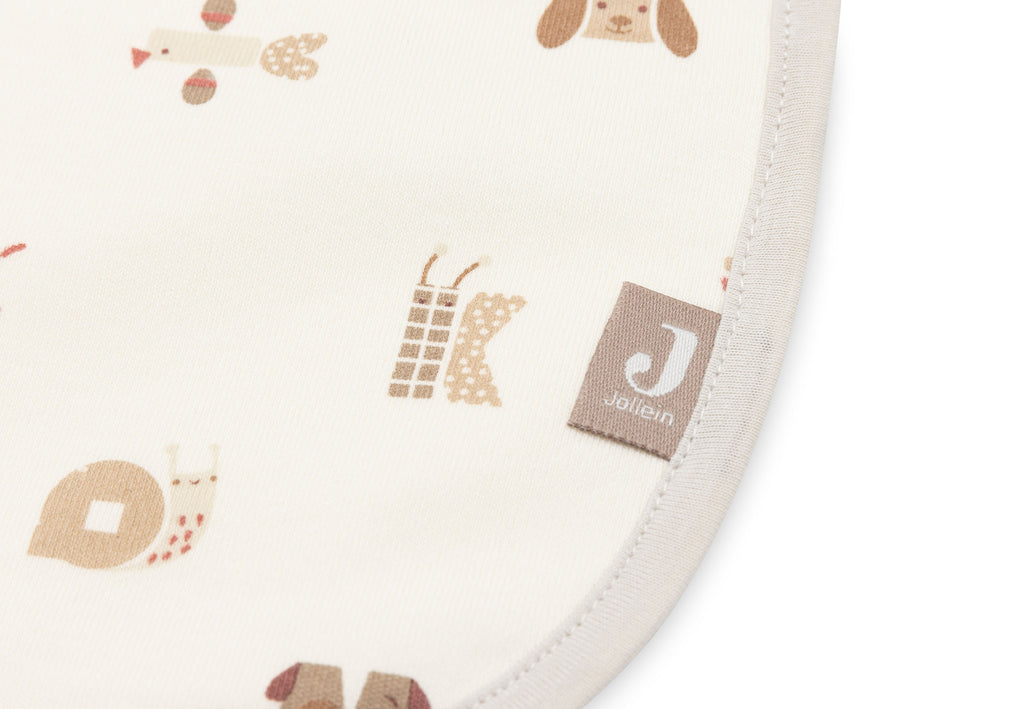 Jollein Slab Jersey Waterproof 5ST | Animal Friends