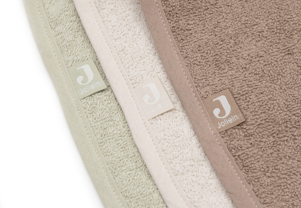 Jollein Slab Badstof | Sand/Soft Matcha/Milky Coffee (3pack)