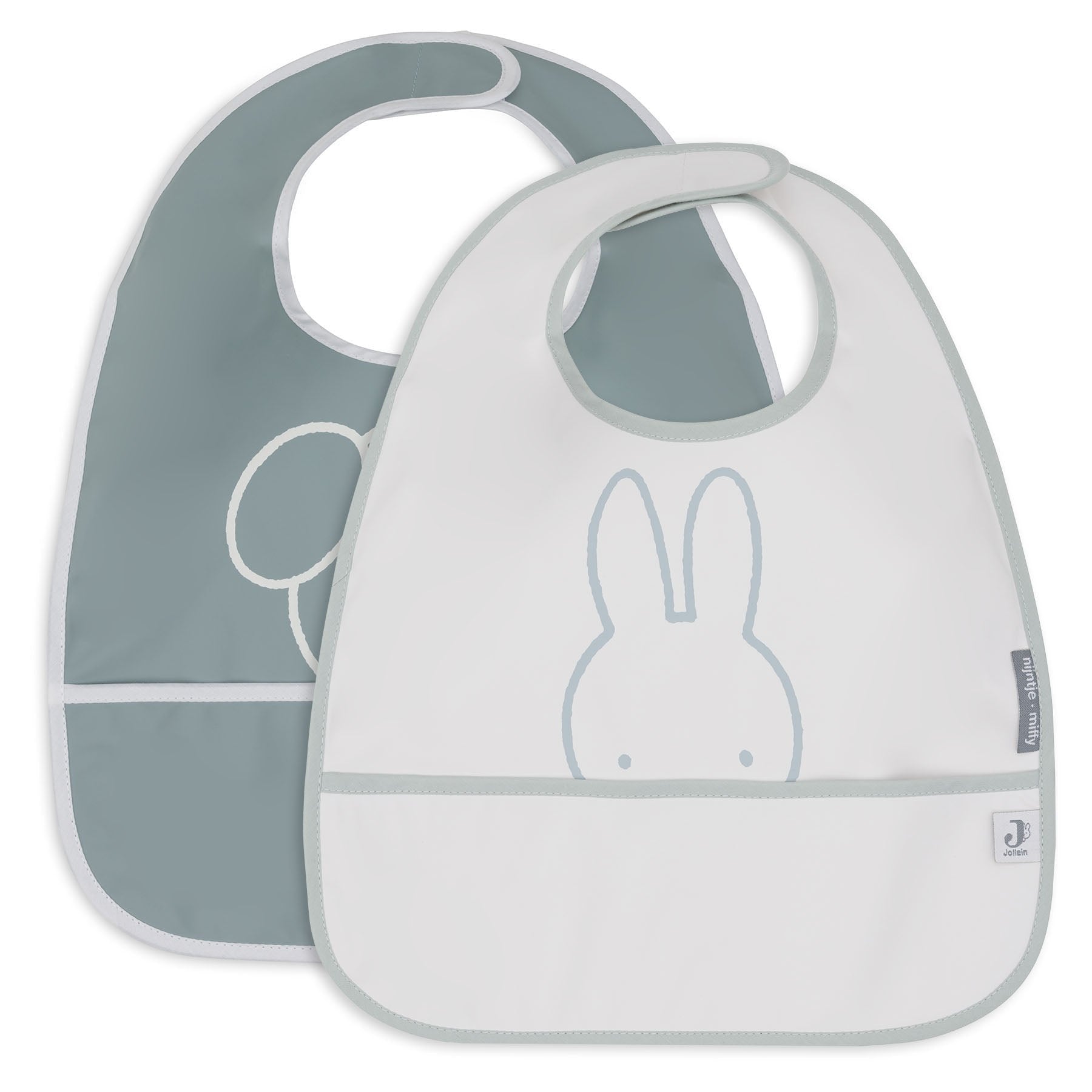 * Jollein Slab Waterproof Miffy Peekaboo Sea Green (2pack)