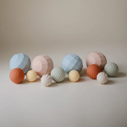 Mushie Sensorisch Speelgoed Nesting Spheres | Powder Blue