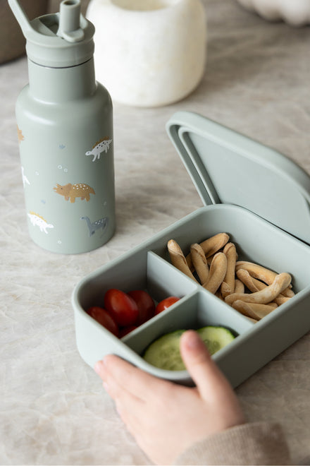 Kidzroom Brooddoos Met Verdeelvakje | Small Talk Green Dino