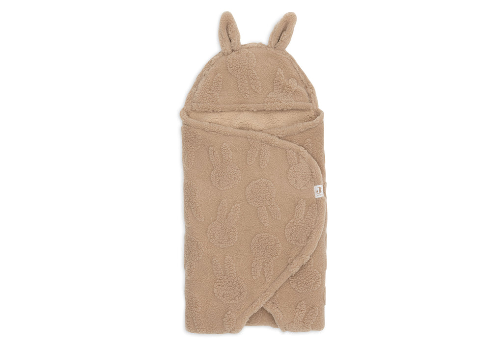 Jollein Wikkeldeken Miffy Jacquard Teddy | Biscuit