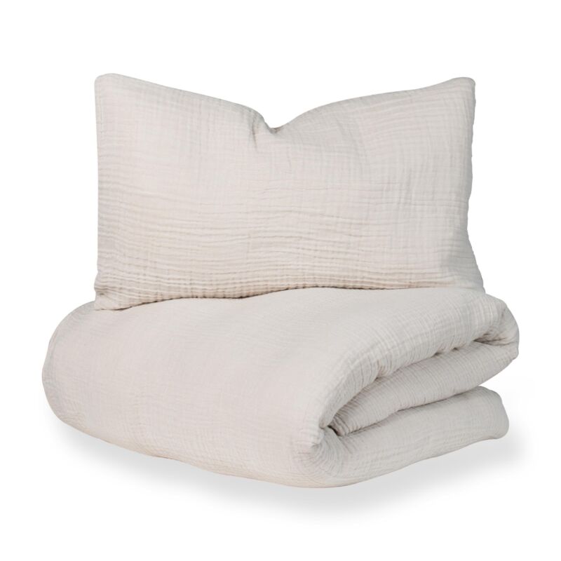 Quax Dekbedovertrek 200x90cm | Natural Clay