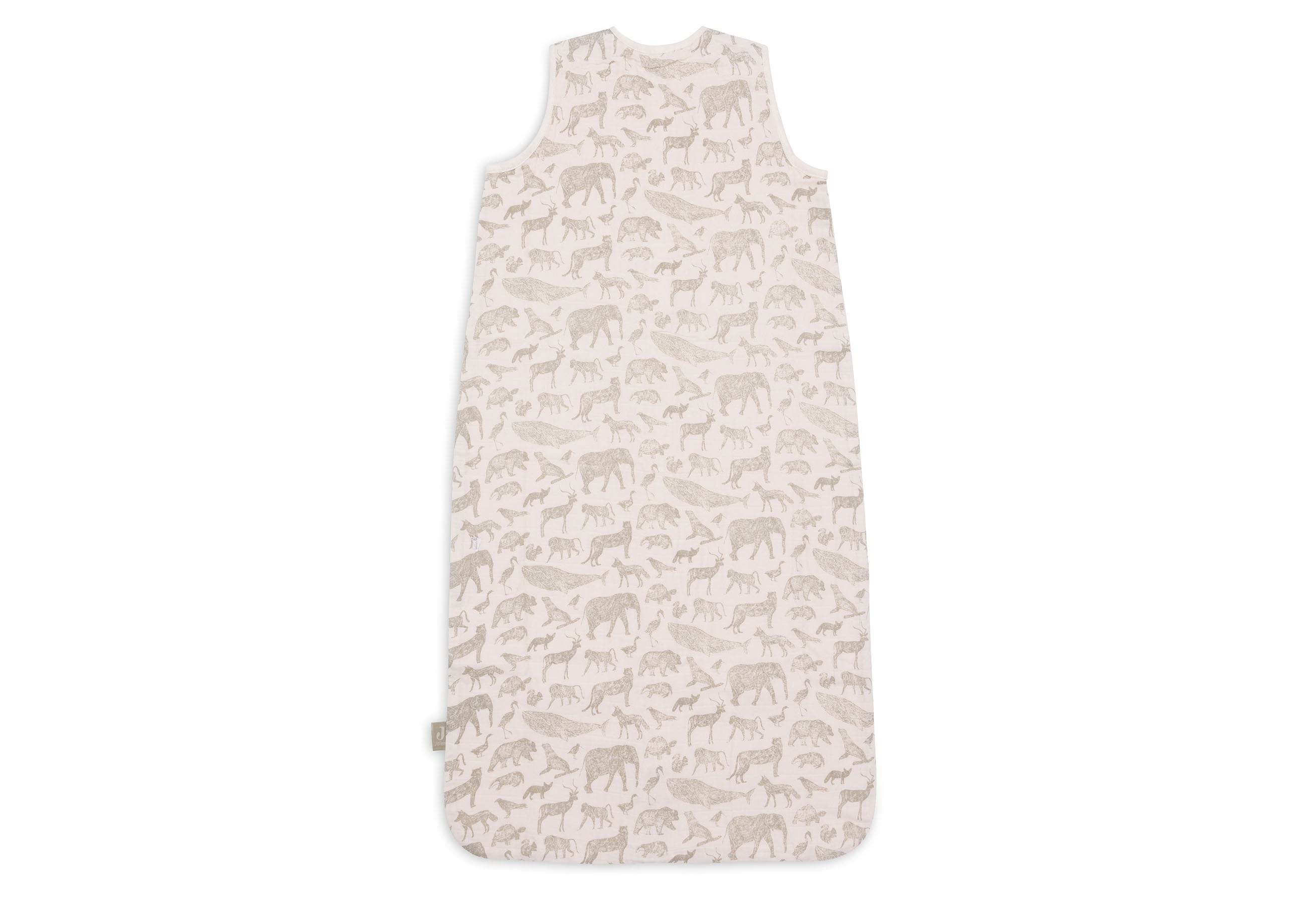 * Jollein Slaapzak Hydrofiel 70cm | Animals Olive Green