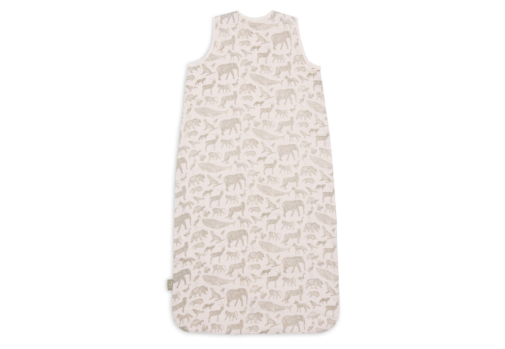 * Jollein Slaapzak Hydrofiel 70cm | Animals Olive Green