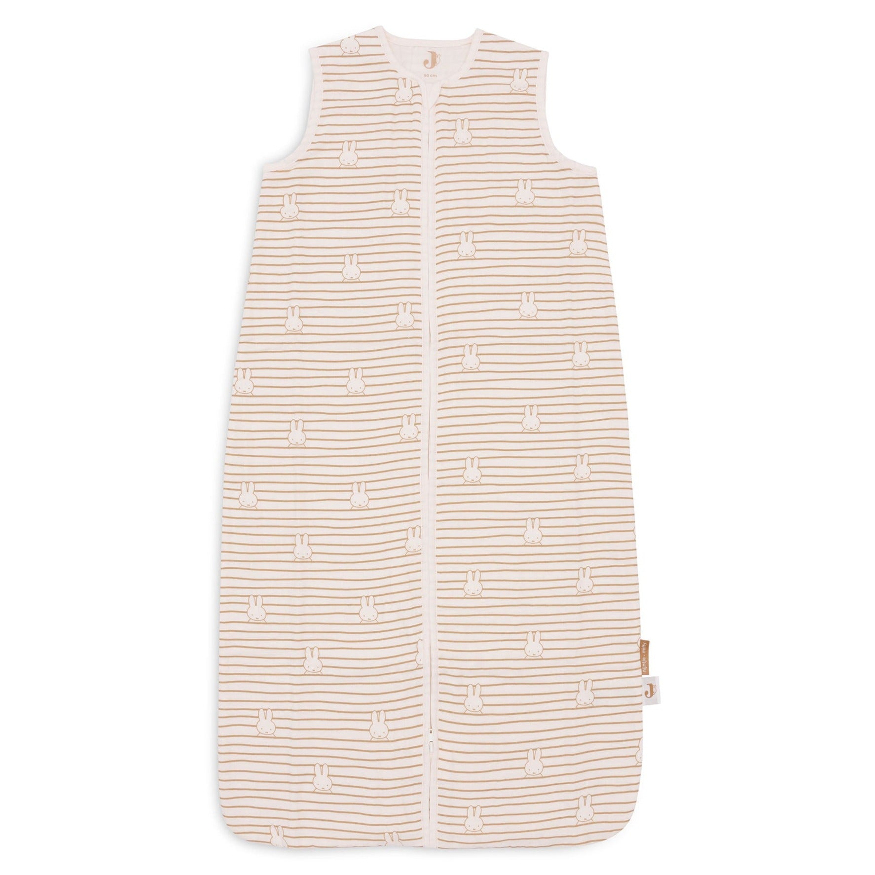 * Jollein Slaapzak Hydrofiel 70cm | Miffy Stripe Biscuit