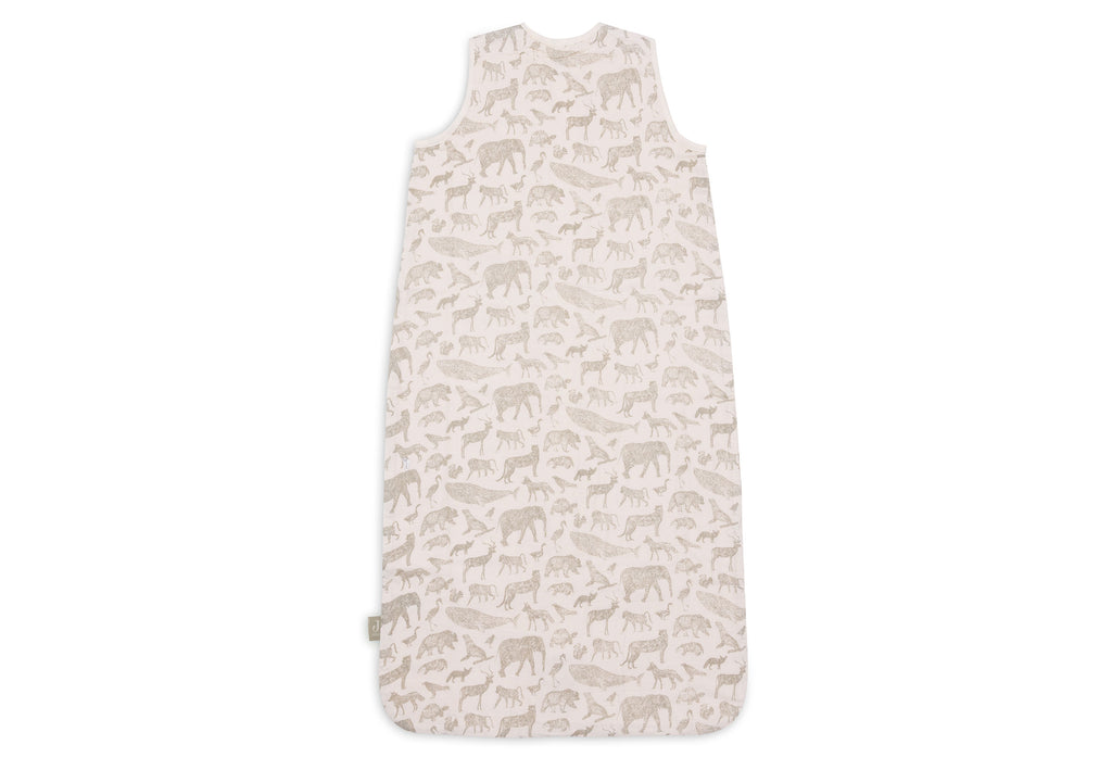 * Jollein Slaapzak Hydrofiel 90cm | Animals Olive Green