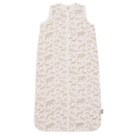 * Jollein Slaapzak Hydrofiel 90cm | Animals Olive Green