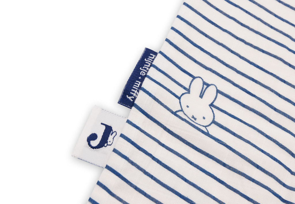 * Jollein Slaapzak Hydrofiel 90cm | Miffy Stripe Navy