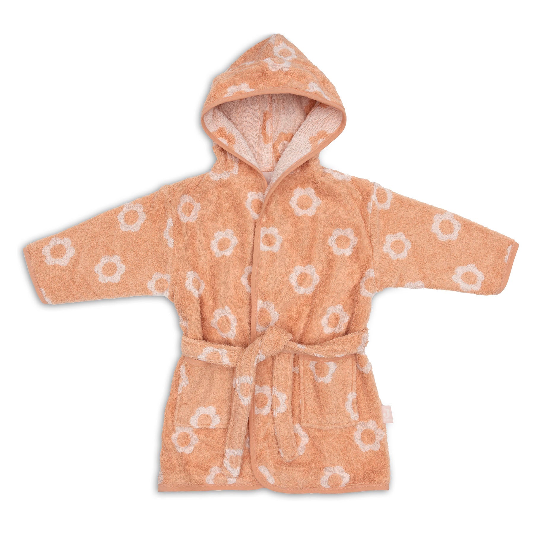 Jollein Badjas Badstof 1-2 jaar Jacquard Flower