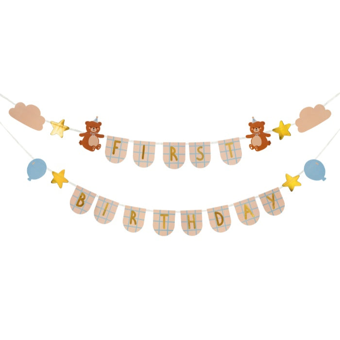 Party Deco Slinger Teddy Bear Party 1ste Verjaardag