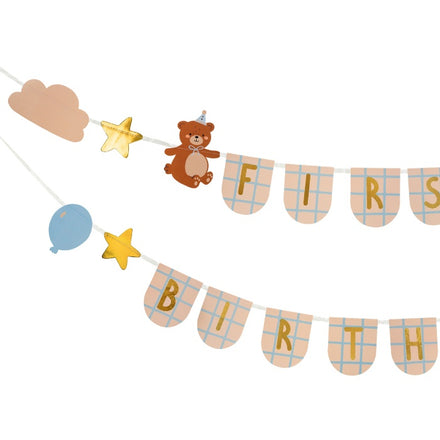 Party Deco Slinger Teddy Bear Party 1ste Verjaardag