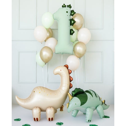 Party Deco Folie Ballon | Dino Cijfer 1