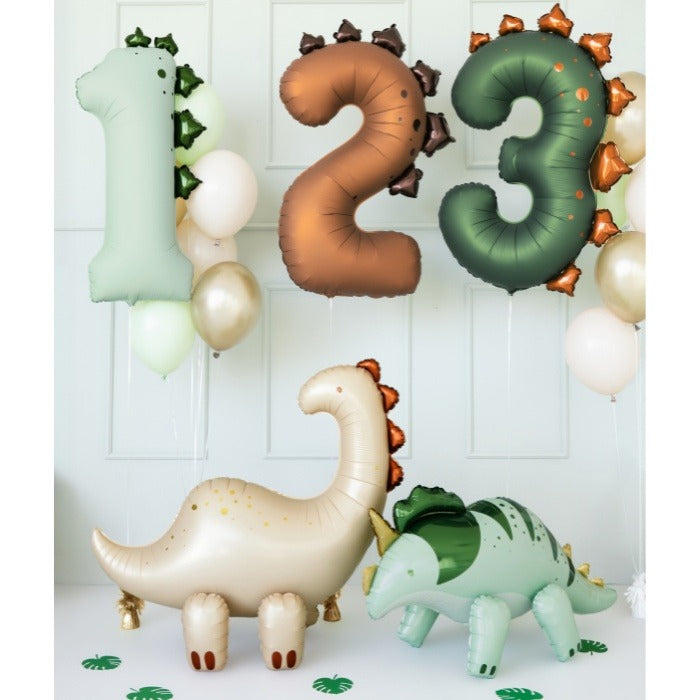 Party Deco Folie Ballon | Dino Cijfer 1