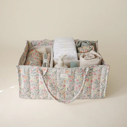 Mushie Luierorganizer | Pastel Bloemen
