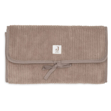 Jollein Verschoningsmat Met Opbergvakken Cloudy Rib | Milky Coffee