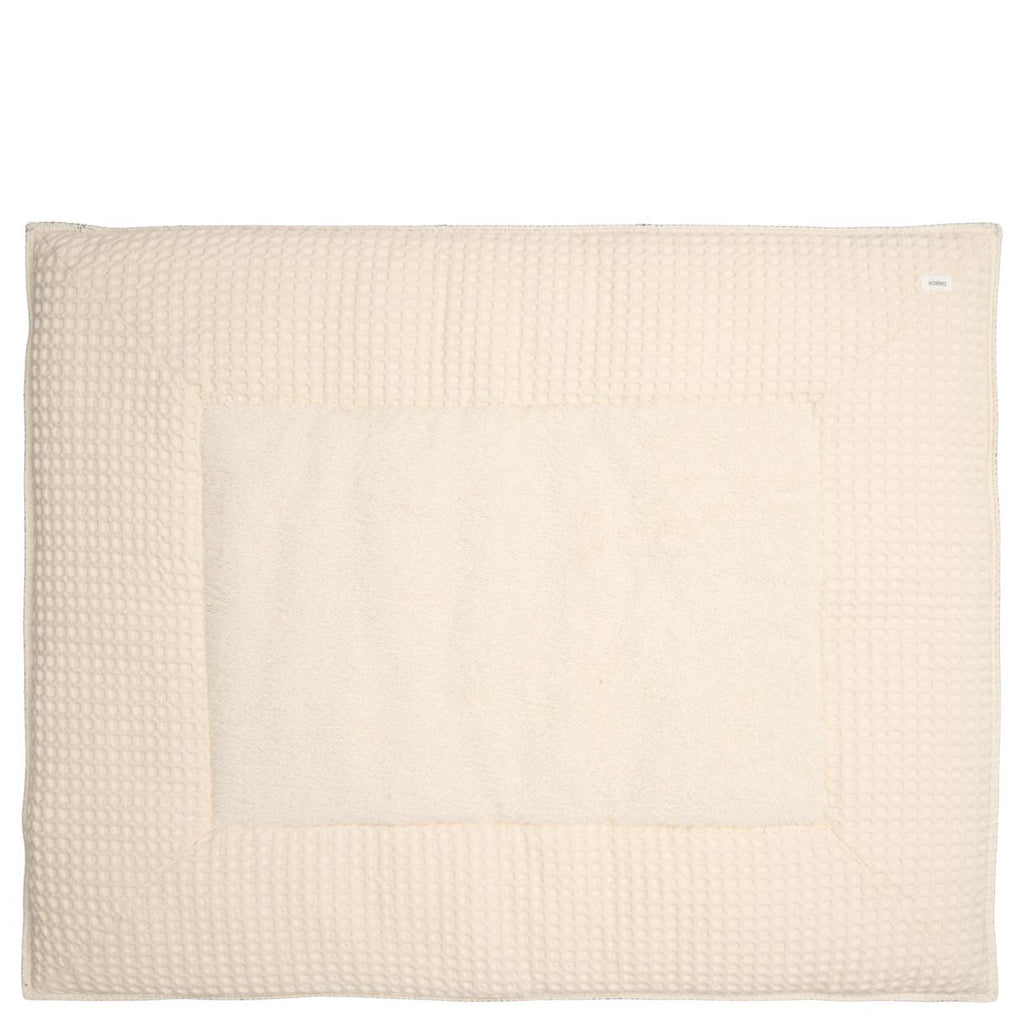 Koeka Boxkleed Wafel Amsterdam 75x95cm | Bluestone / Natural