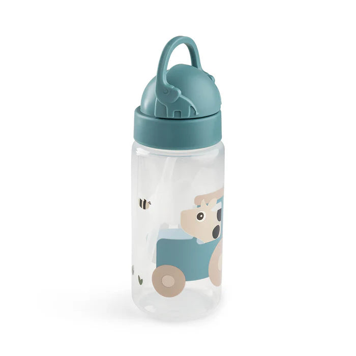 Done By Deer Drinkfles Met Rietje 350ml | Tiny Farm Blue