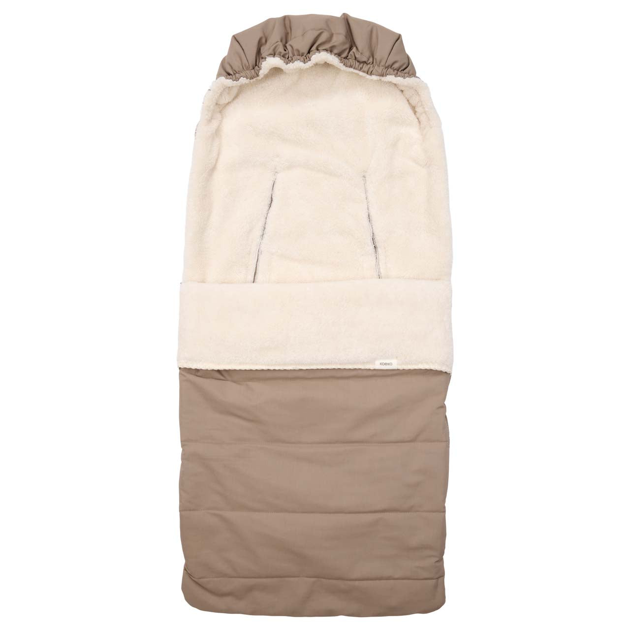 * Koeka Voetenzak 0+ 3/5 Punts Teddy Calgary | Taupe