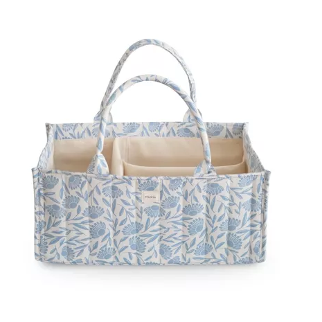 Mushie Luierorganizer | Blauwe Bloemen