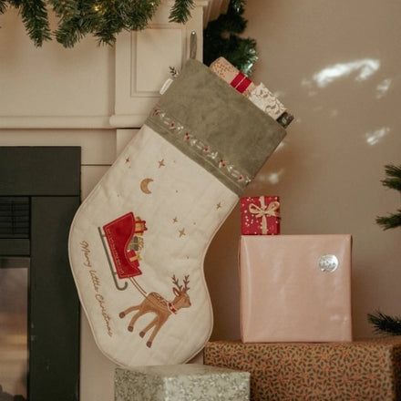 Little Dutch Kerstsok Groen 52,5cm