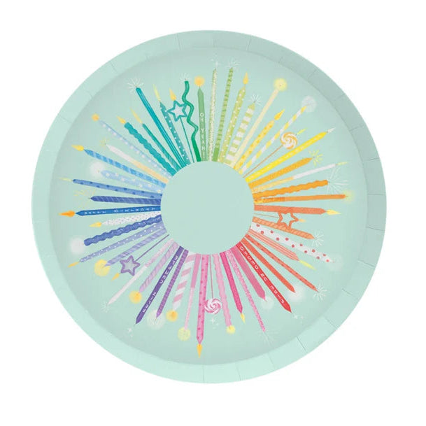 Oh Yeah Kartonnen Bordjes 6st Ø 23 cm | Birthday Candles