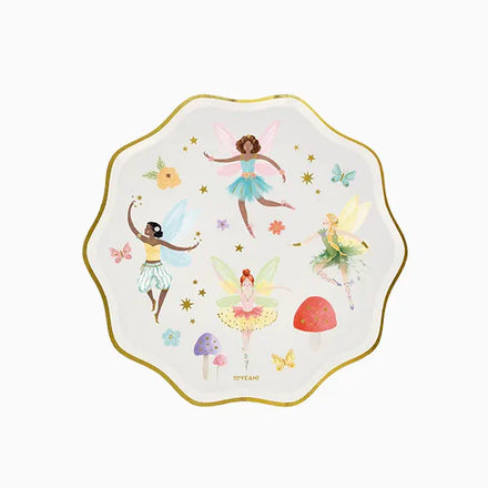 Oh Yeah Kartonnen bordjes 6st Ø 18 cm | Feeën