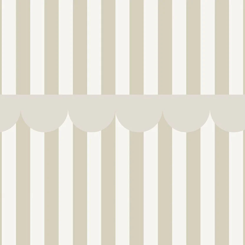 Dekornik Behang Simple Rustic Beige White Wallpaper