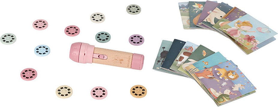 Little Dutch Verhalen Projector Zaklamp | Roze