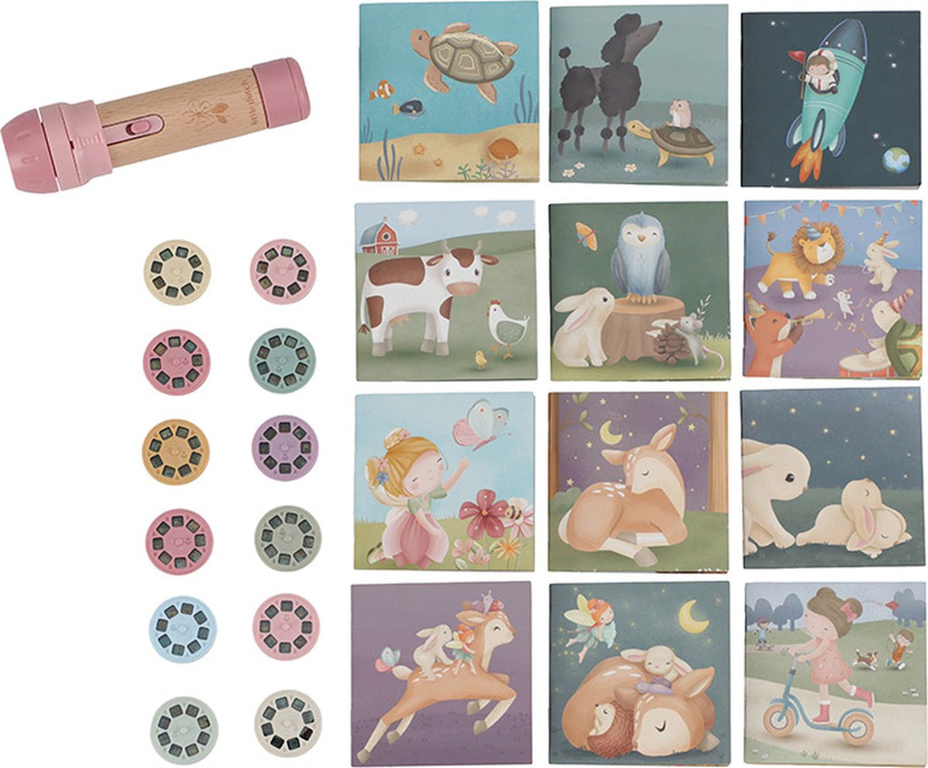 Little Dutch Verhalen Projector Zaklamp | Roze