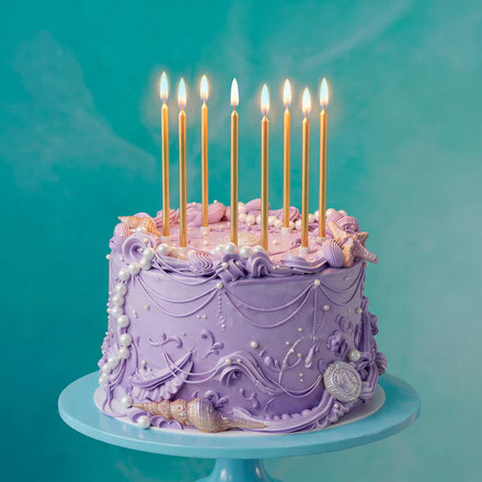 Oh Yeah Set 12 Lange Kaarsjes 14,5cm | Goud